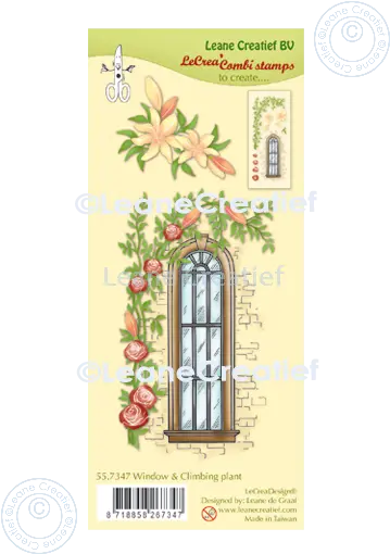 Lecreadesign Combi Clear Stamp Window With Climbing Plant 1