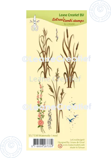 Lecreadesign Combi Clear Stamp Waterside Reed 1