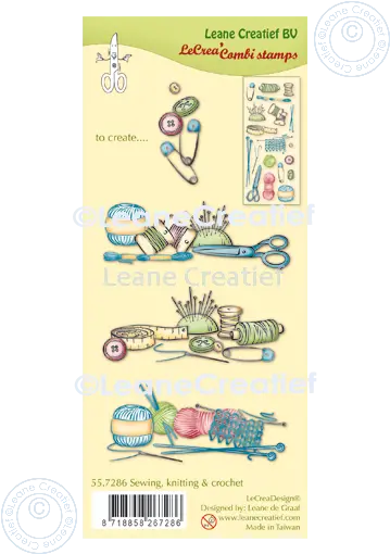 Lecreadesign Combi Clear Stamp Sewing Knitting & Crochet 1