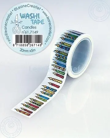 Washi Tape Candles 20Mm X 5M 1