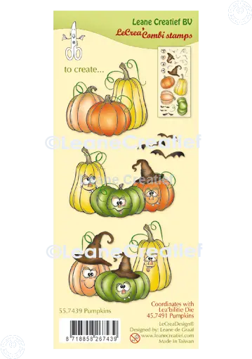Lecreadesign Combi Clear Stamp Pumpkins 1