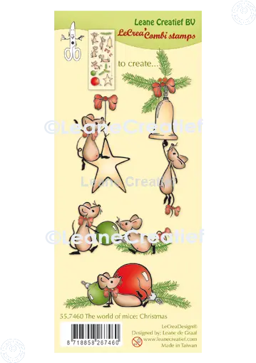 Lecreadesign Combi Clear Stamp The World Of Mice Christmas 1