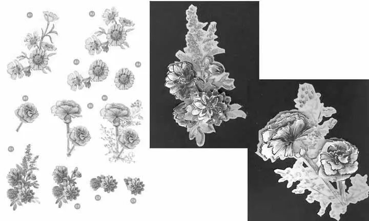 Craft Uk Floral - Carnations - Silver 1