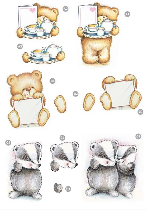 Craft Uk Cute Bear And Badger 1