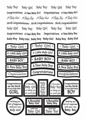 Craft Uk Caption - Baby Gold Foil 1