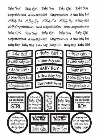 Craft Uk Caption - Baby Silver Foil 1
