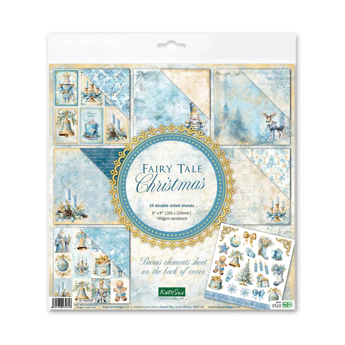 Fairy Tale Christmas 8X8 Designer Premium Paper Pack 1
