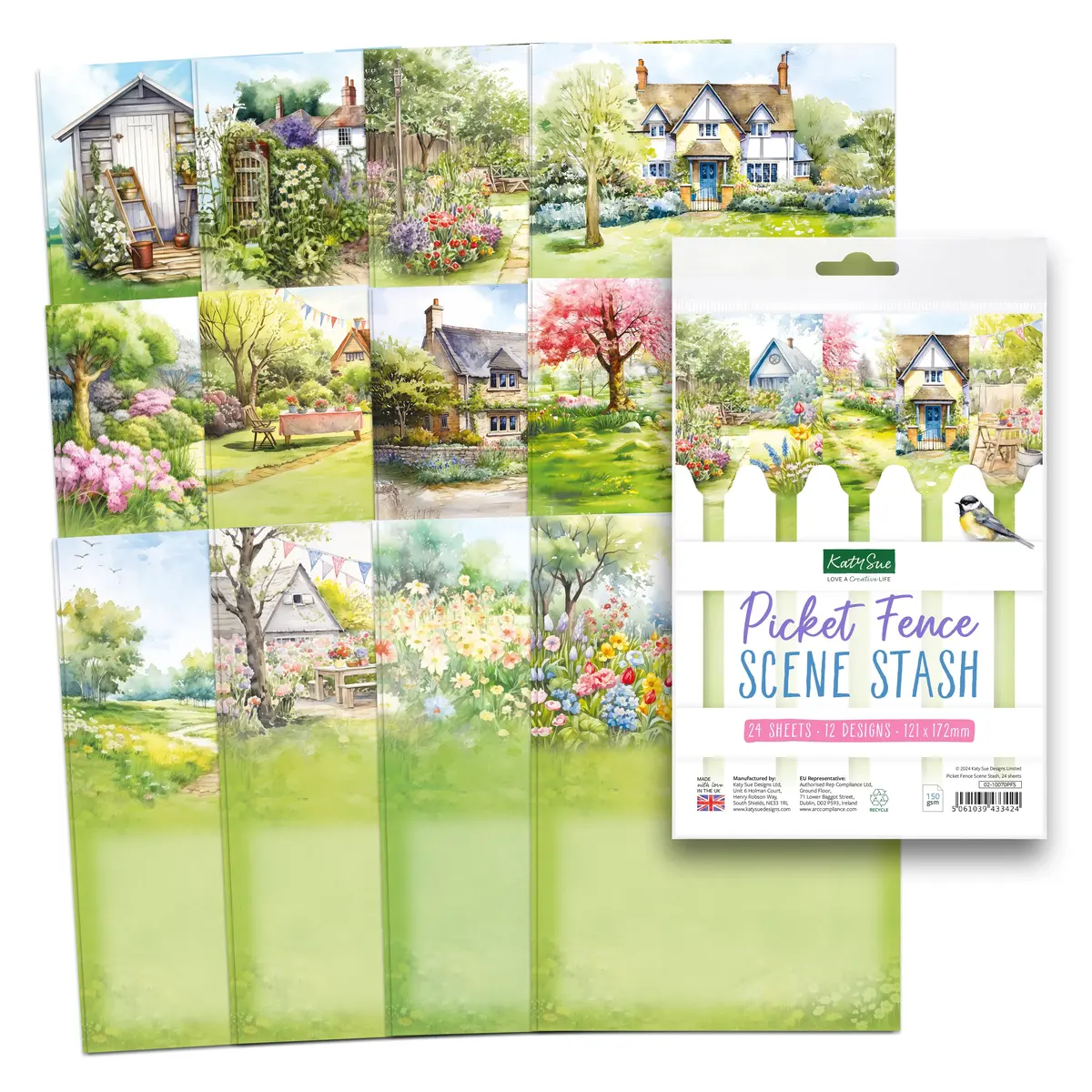 Picket Fence Scene Stash, 24 Sheets 1