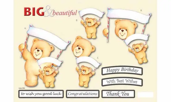 Craft Uk B&B Two Bears With Banners 1