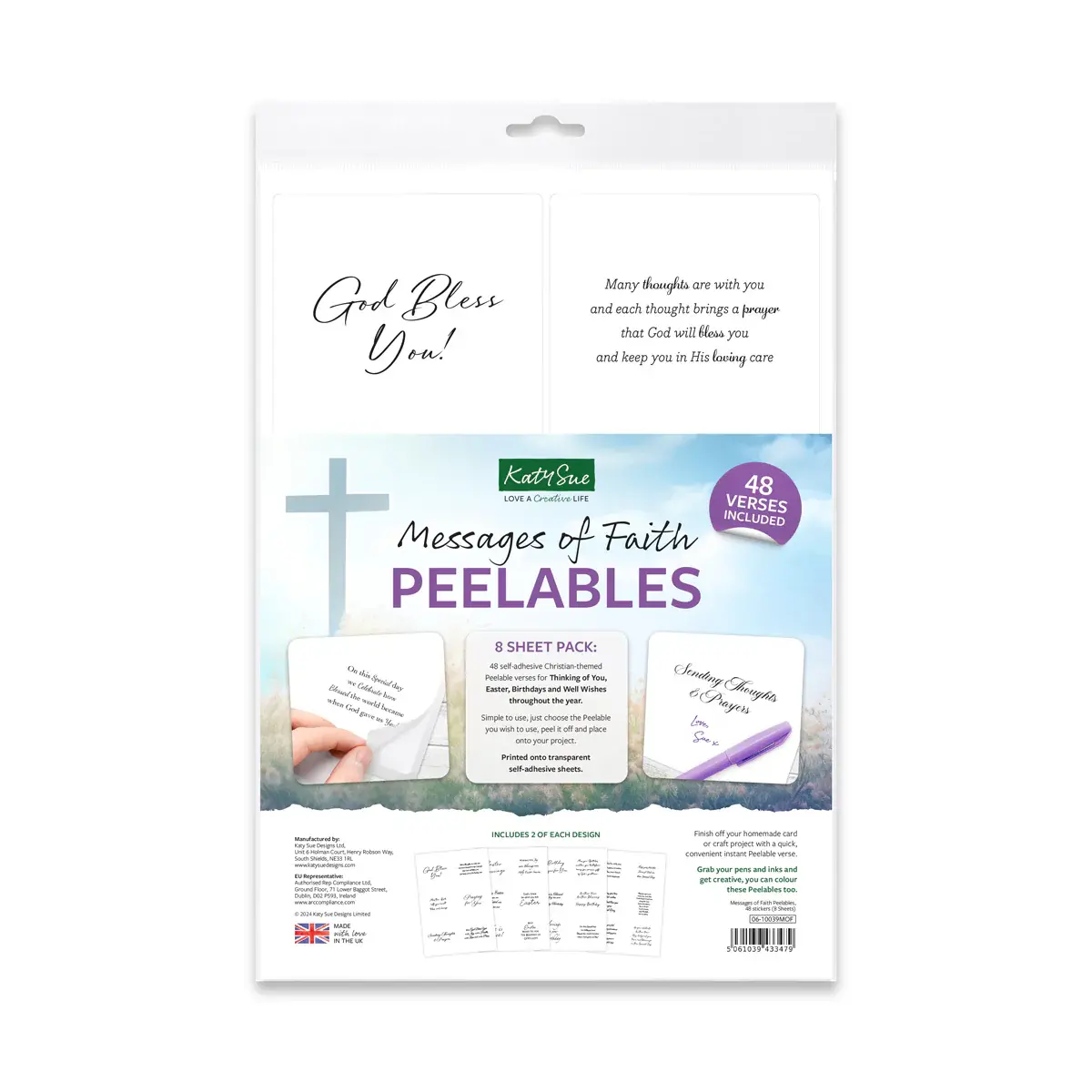 Messages Of Faith Peelables, 48 Stickers 1