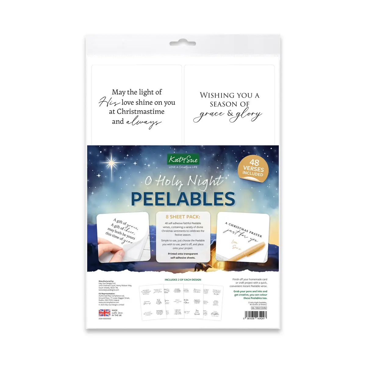 O Holy Night Peelables, 48 Stickers 1
