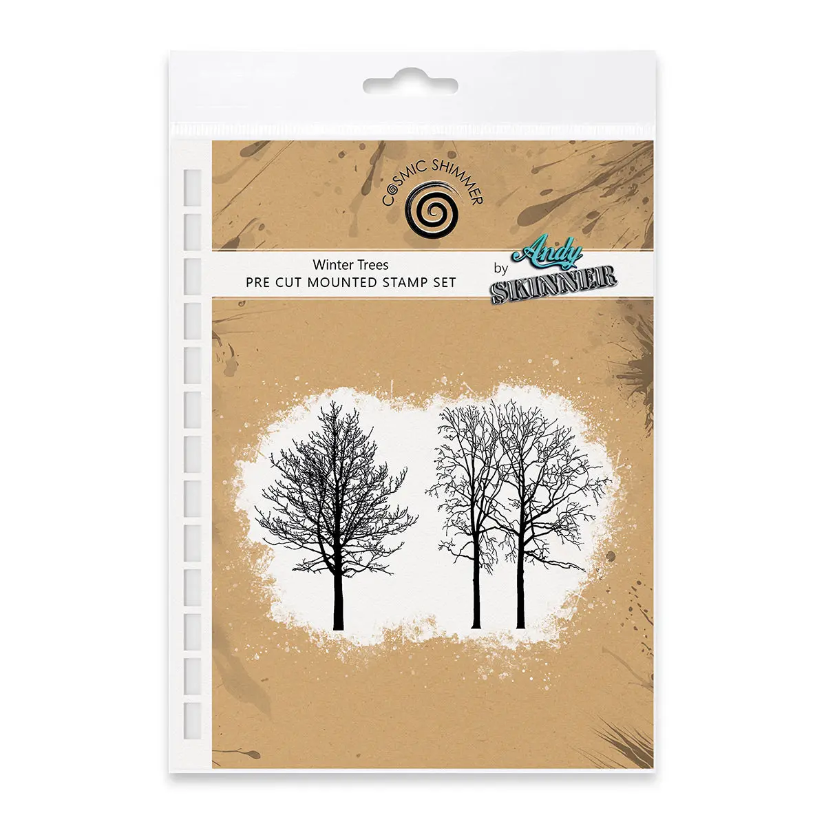 Winter Trees Rubber Pre Cut Rubber Stamp Set By Andy Skinner 1