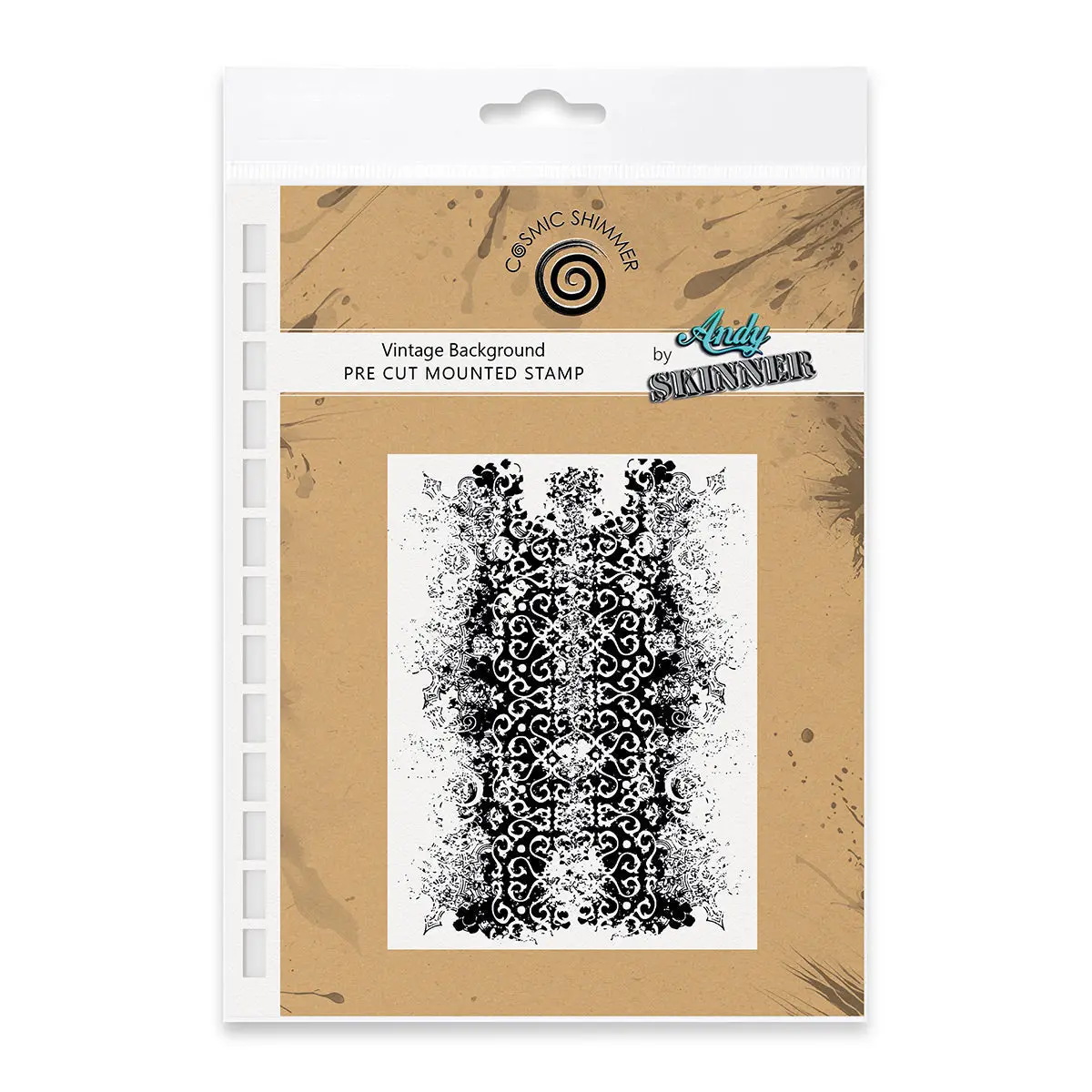 Vintage Background Pre Cut Rubber Stamp By Andy Skinner 1