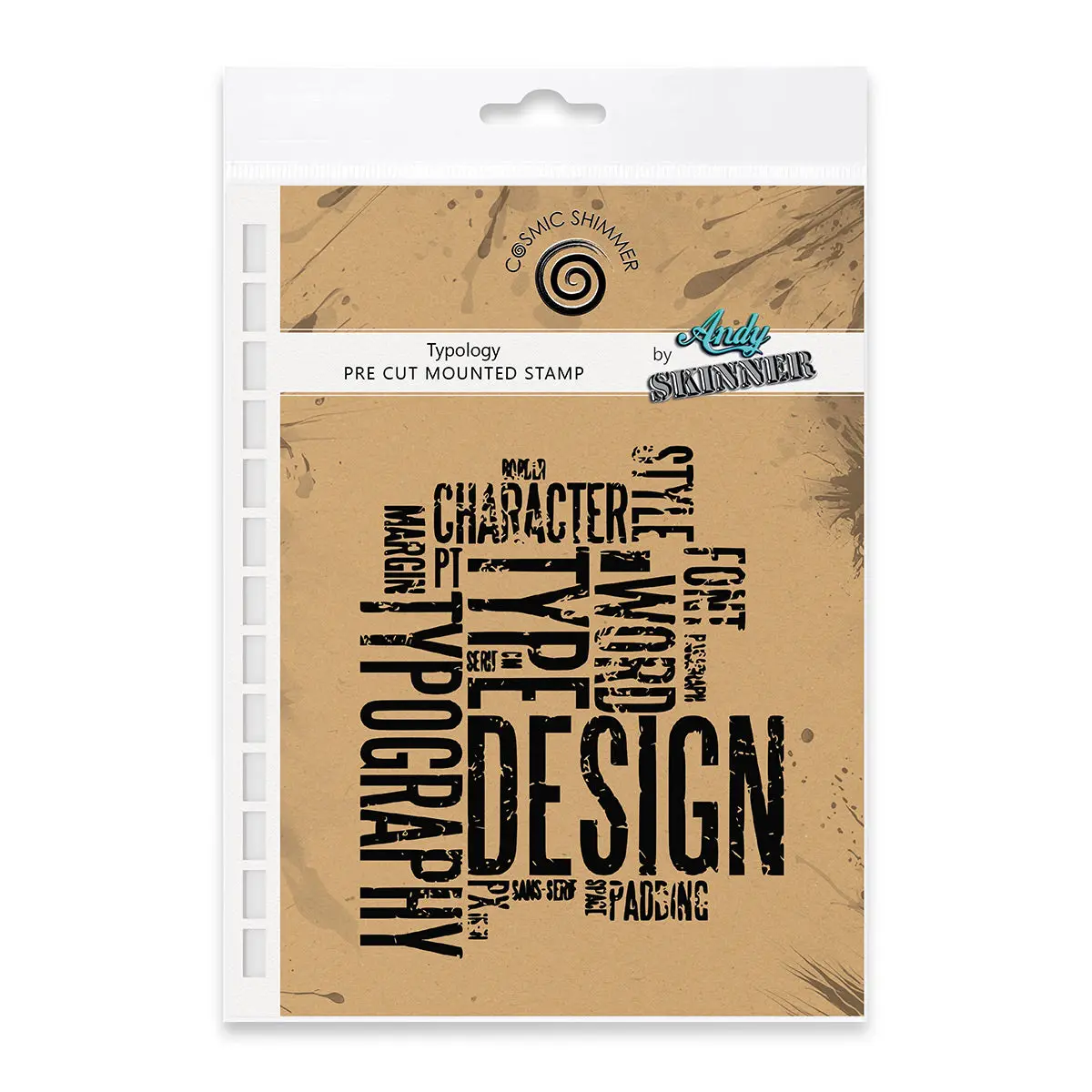 Typology Pre Cut Rubber Stamp Set By Andy Skinner 1