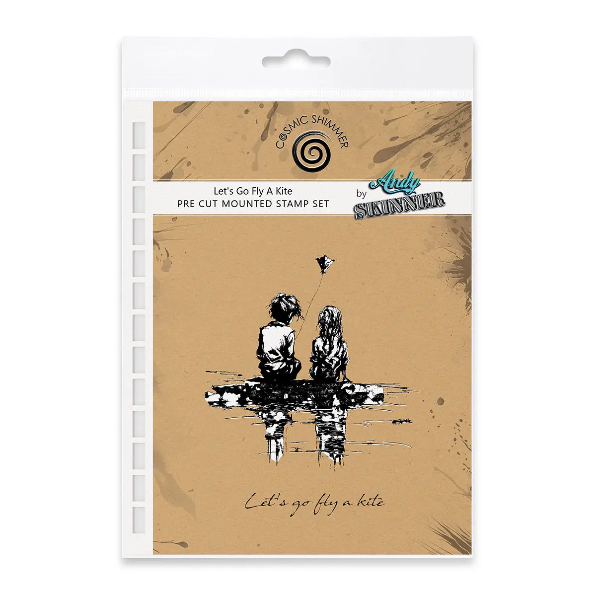 Let's Go Fly A Kite Pre Cut Rubber Stamp Set By Andy Skinner 1