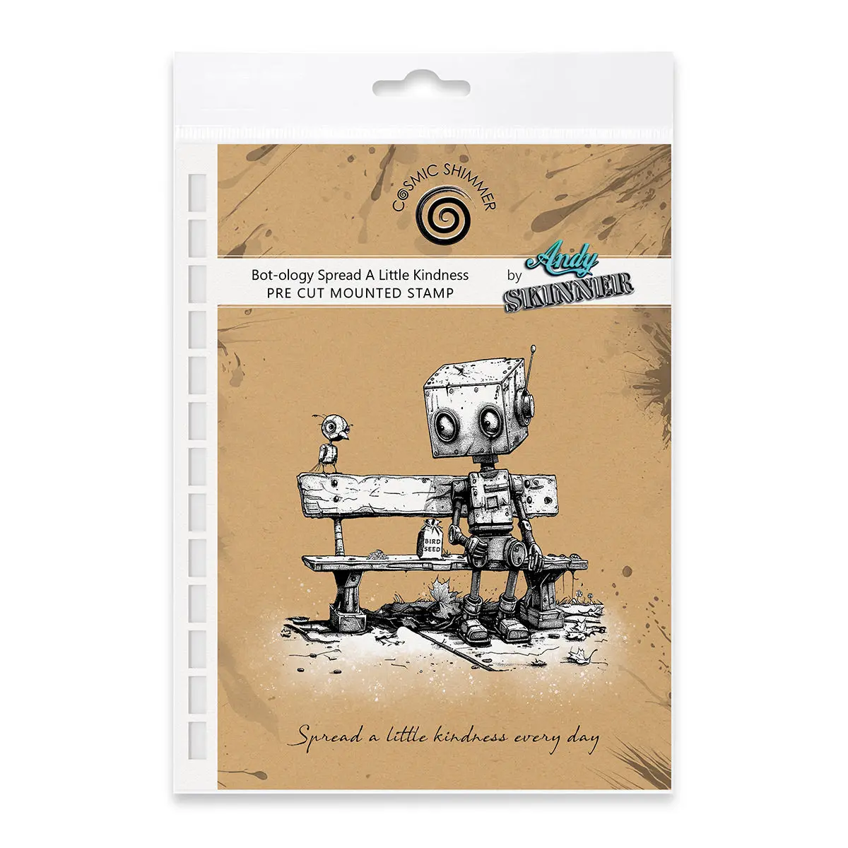 Bot-Ology Spread A Little Kindness Pre Cut Rubber Stamp Set By Andy Skinner 1