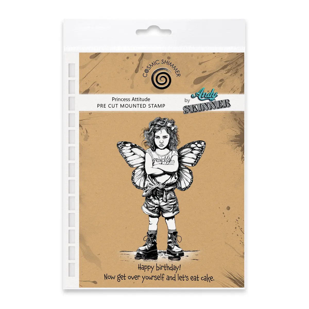 Cosmic Shimmer Princess Attitude Pre Cut Rubber Stamp Set By Andy Skinner 1