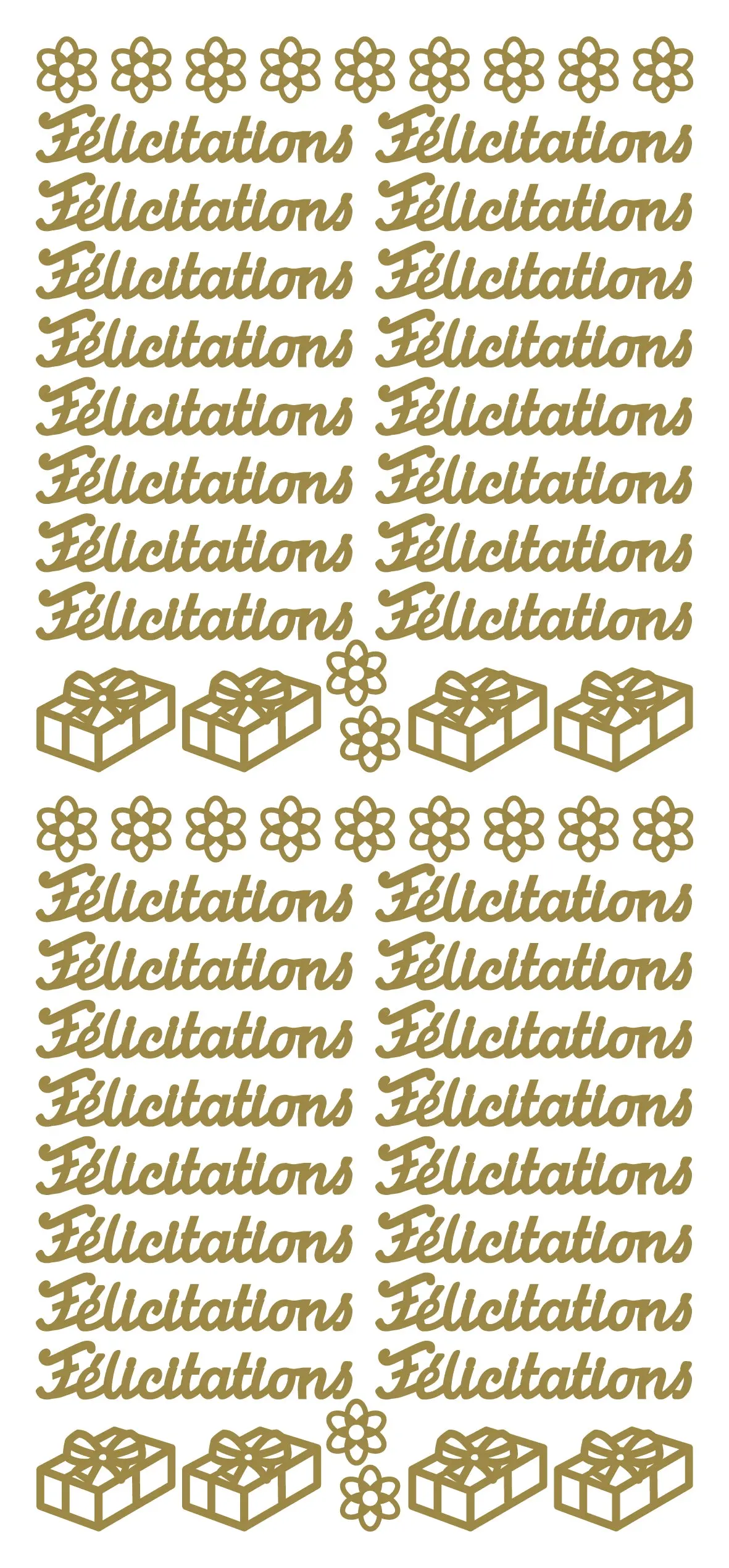 Peel Off Stickers - Félicitations 1