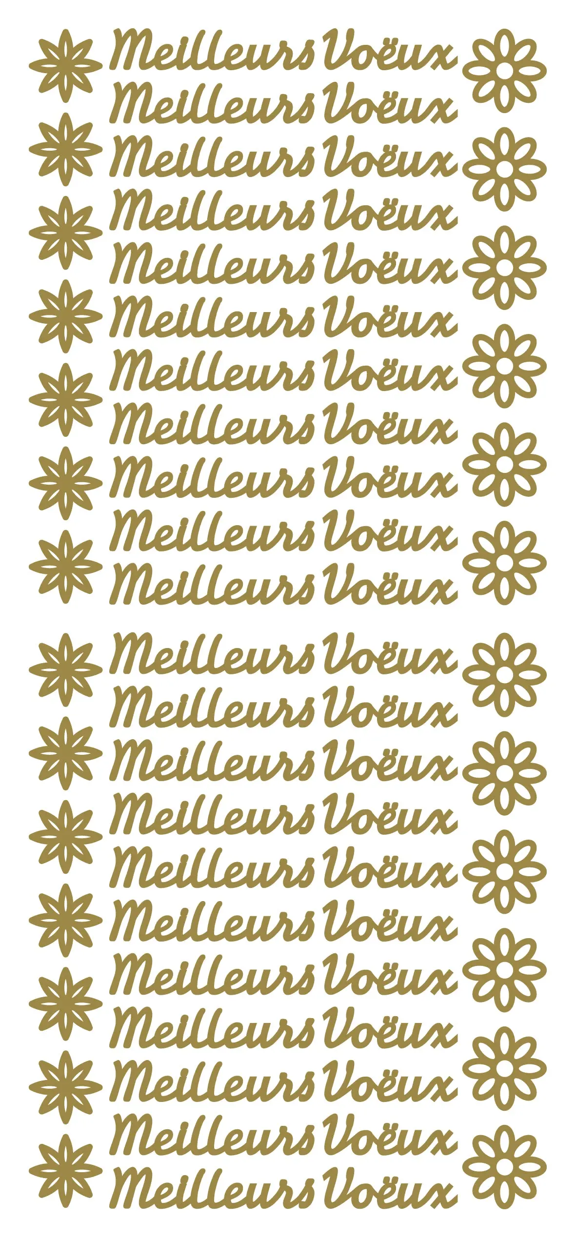 Peel Off Stickers - Meilleurs Voëux 1