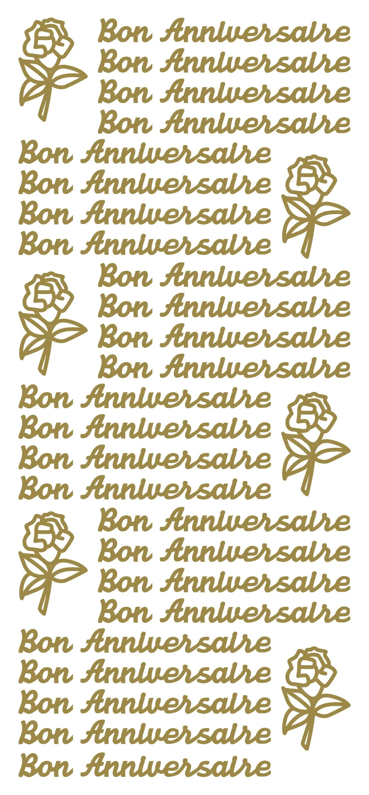 Peel Off Stickers - Bon Anniversaire 1