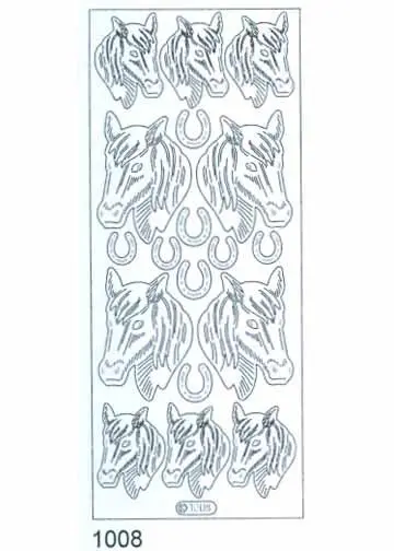 Deco Stickers - Horse Heads 1