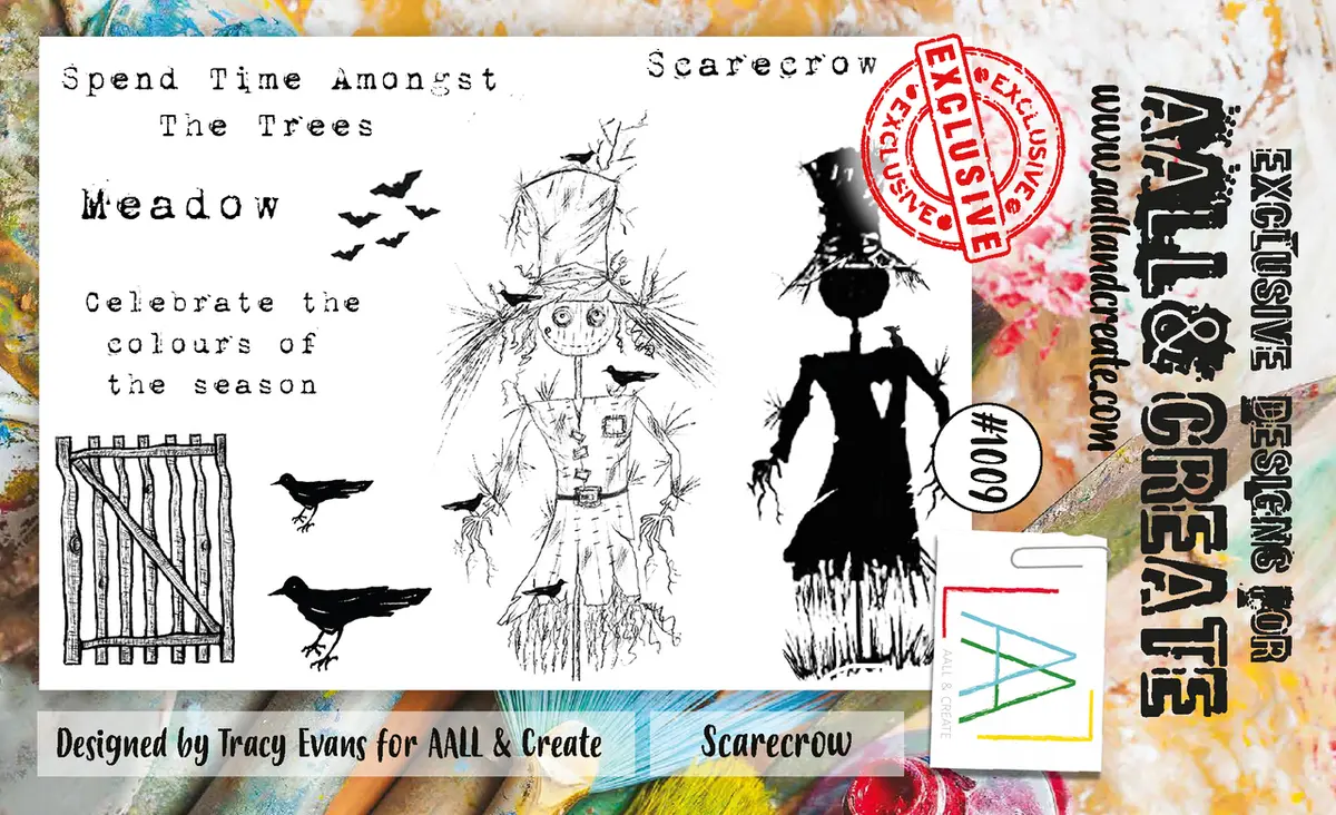 Aall And Create #1009 - A6 Stamp Set - Scarecrow 1