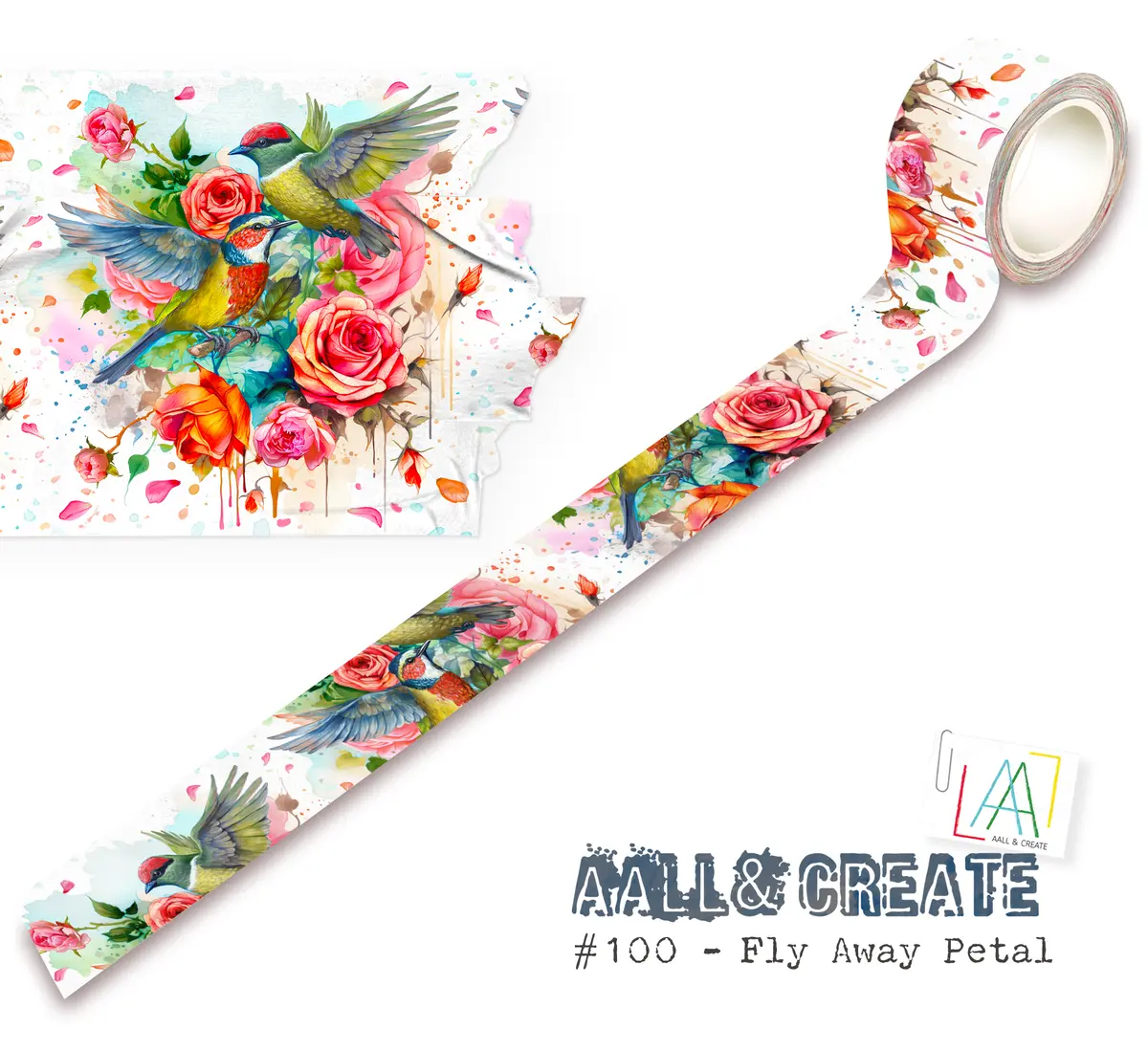 Aall And Create - Washi Tape - Fly Away Petal 1