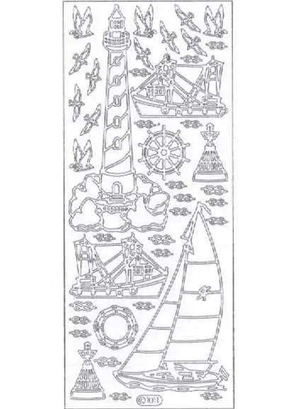 Deco Stickers - Lighthouse/Ship 1