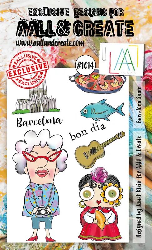Aall And Create A6 Stamp Set - #1014 - Barcelona Spain 1