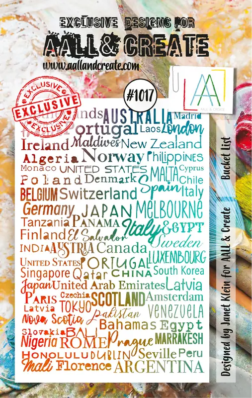 Aall And Create A7 Stamp Set - #1017 - Bucket List 1