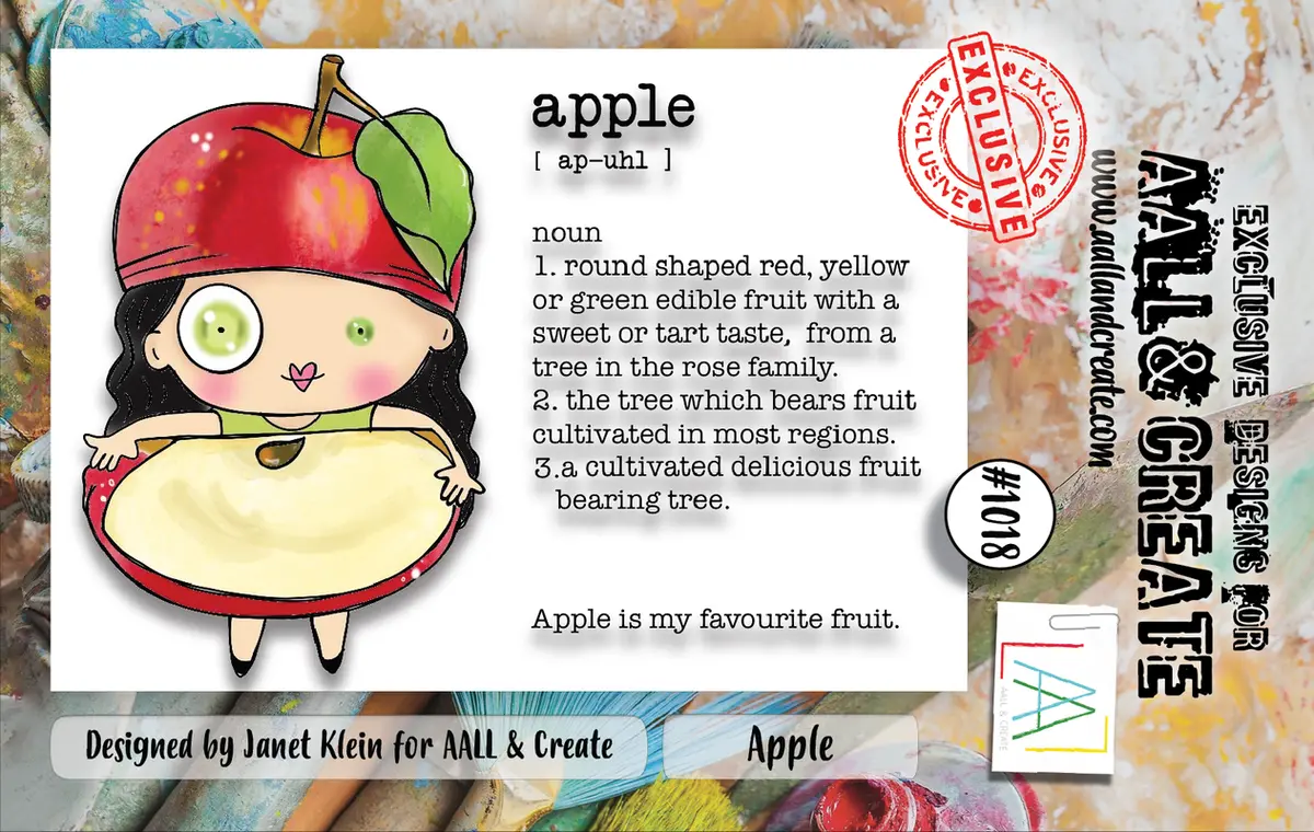 Aall And Create #1018 - A7 Stamp Set - Apple 1