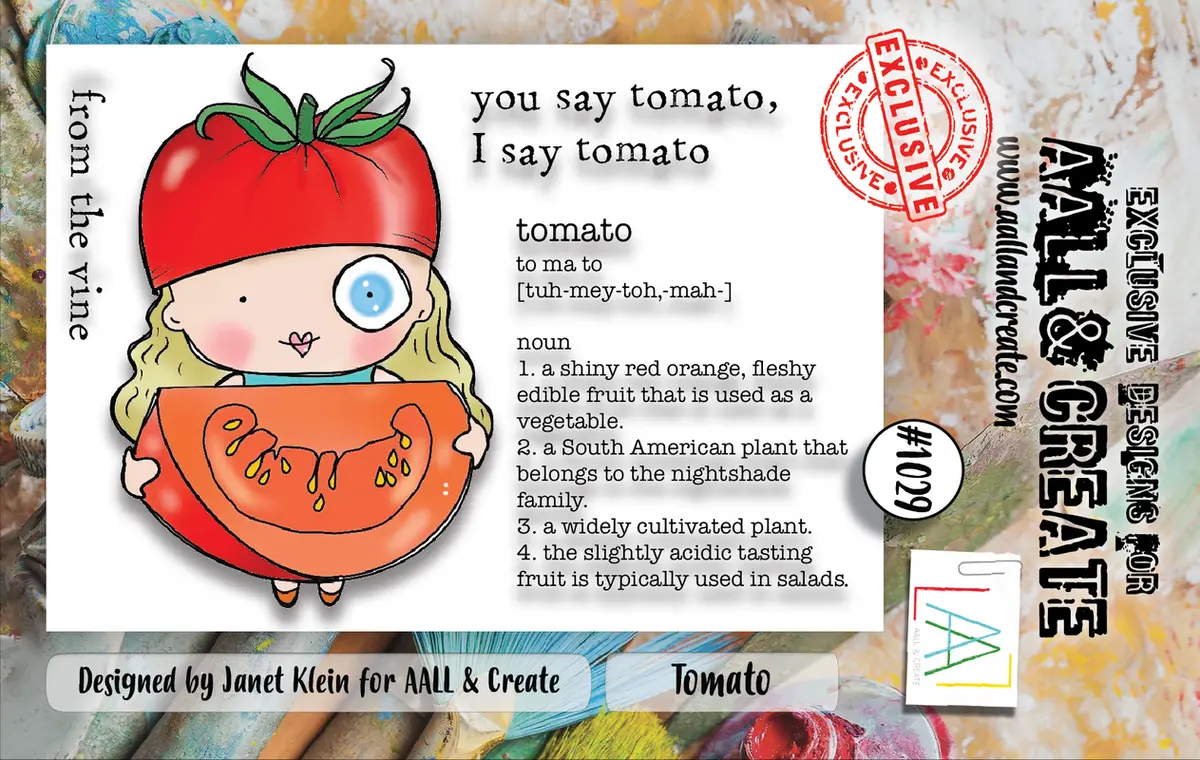 Aall And Create #1029 - A7 Stamp Set - Tomato 1