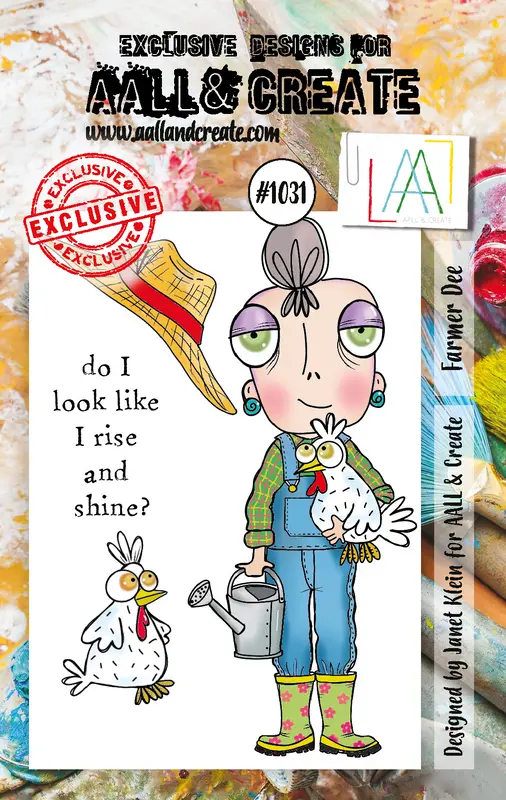 Aall And Create #1031 - A7 Stamp Set - Farmer Dee 1