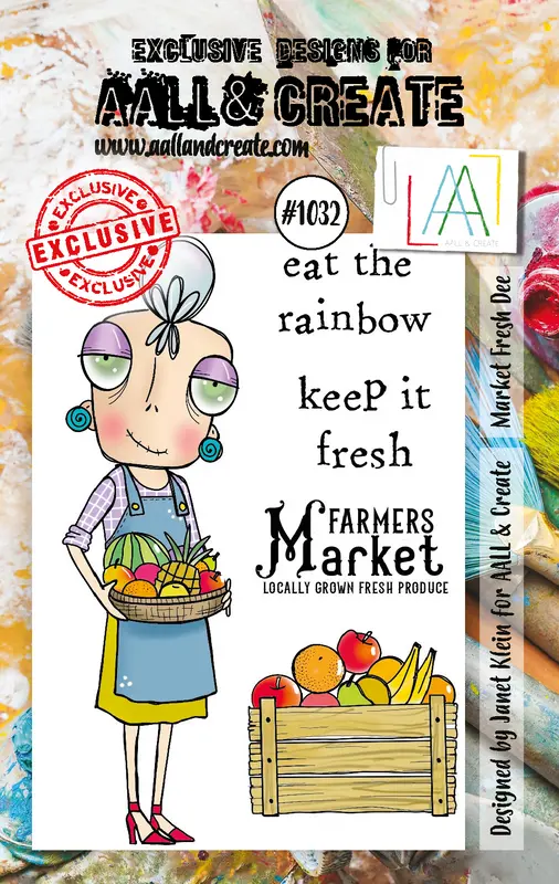 Aall And Create #1032 - A7 Stamp Set - Market Fresh Dee 1