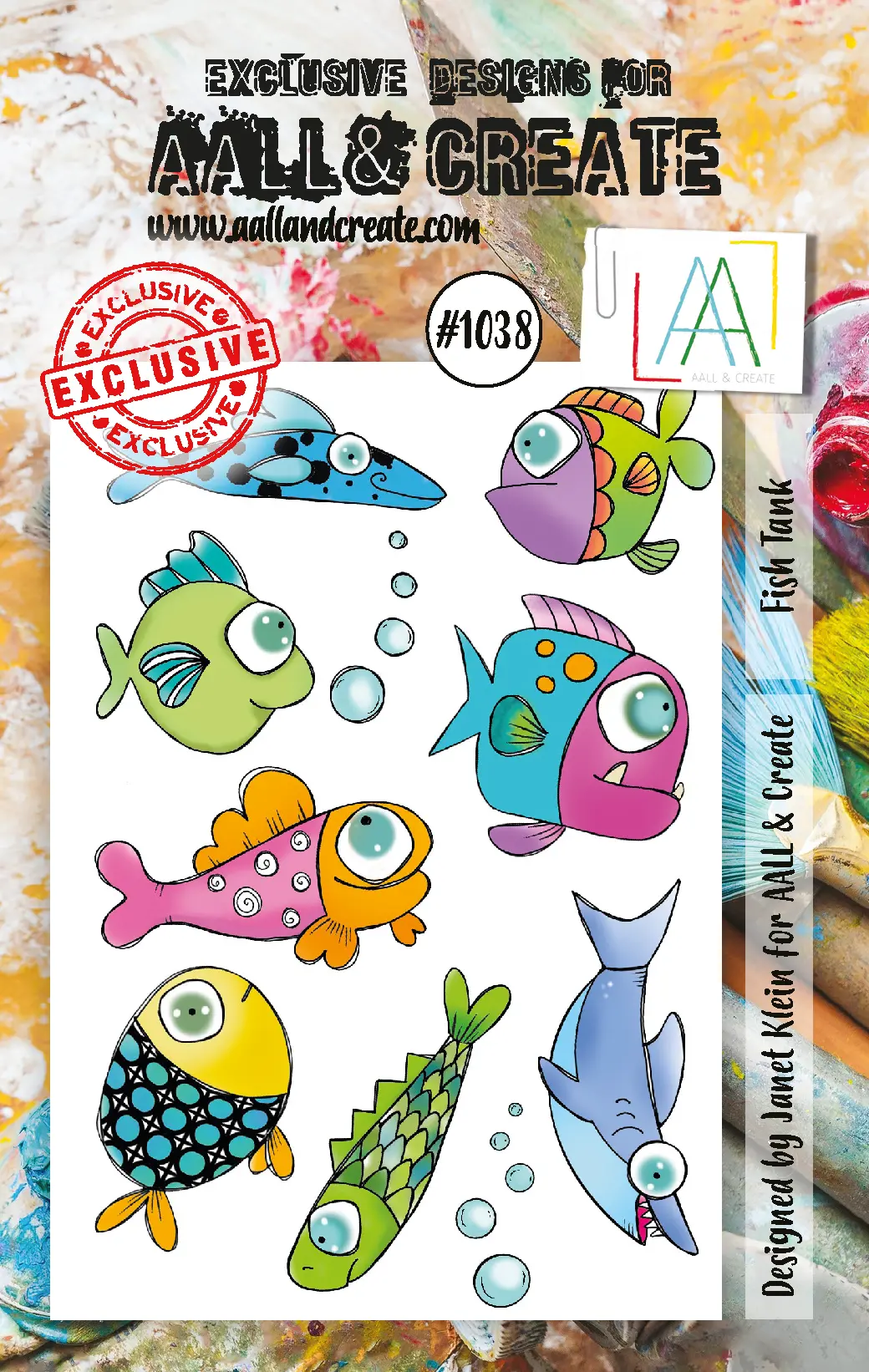 Aall And Create  A6 Stamp Set - 1038 - Fish Tank 1