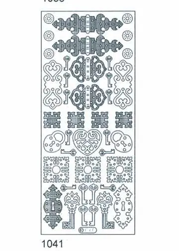 Deco Stickers - Hinge/Lock & Key 1