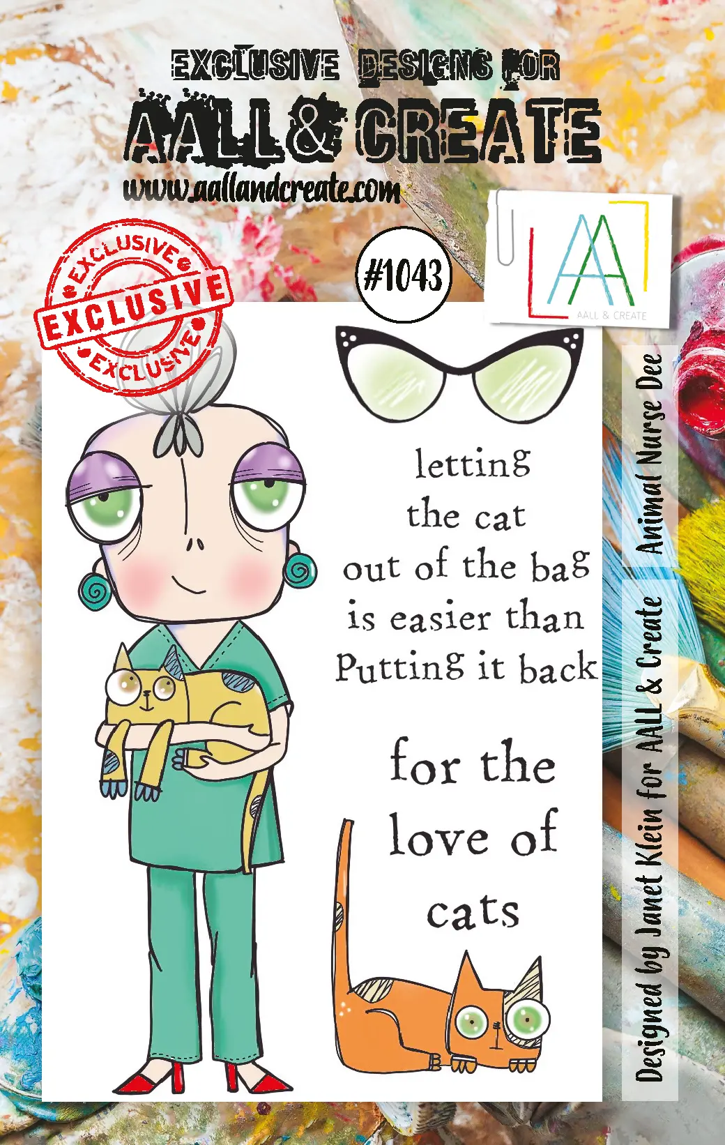 Aall And Create  A7 Stamp Set - 1043 - Animal Nurse Dee 1
