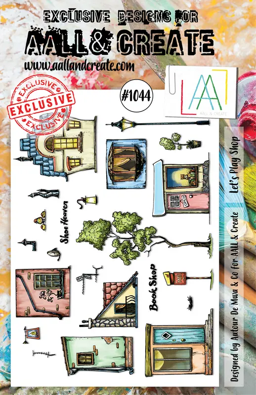 Aall And Create A5 Stamp Set - #1044 - Let's Play Shop 1