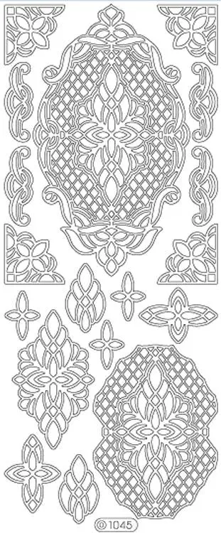 Deco Stickers - Ornate Lattice Designs 1
