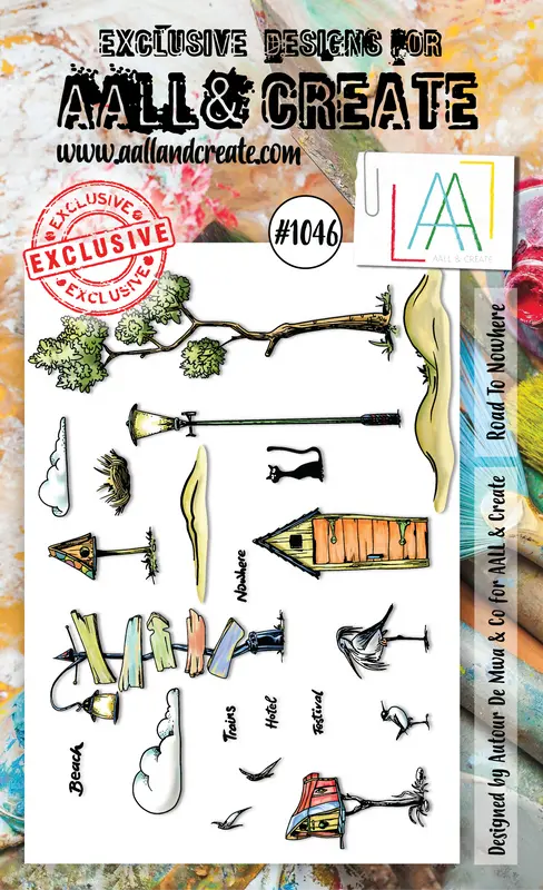 Aall And Create A6 Stamp Set - #1046 - Road To Nowhere 1
