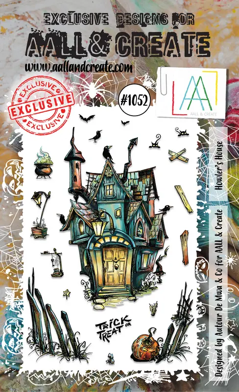 Aall And Create #1052 - A6 Stamp Set - Howler's House 1