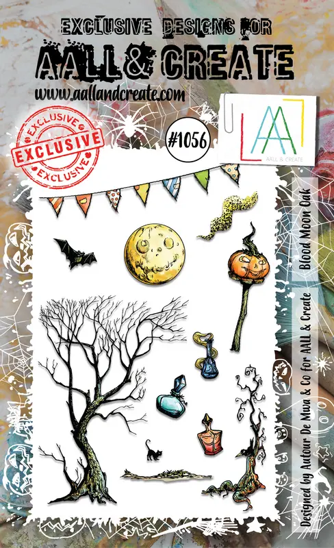 Aall And Create #1056 - A6 Stamp Set - Blood Moon Oak 1