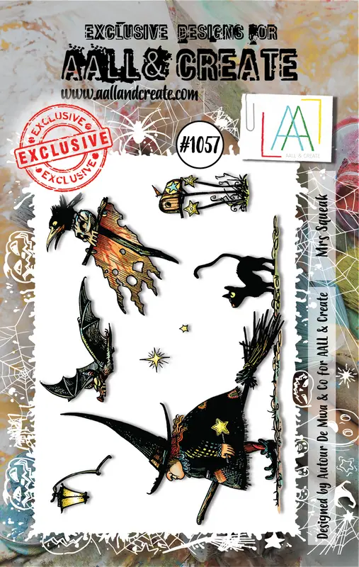 Aall And Create #1057 - A7 Stamp Set - Mrs Squeak 1