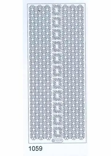 Deco Stickers - Herring Bone Border/Corner 1