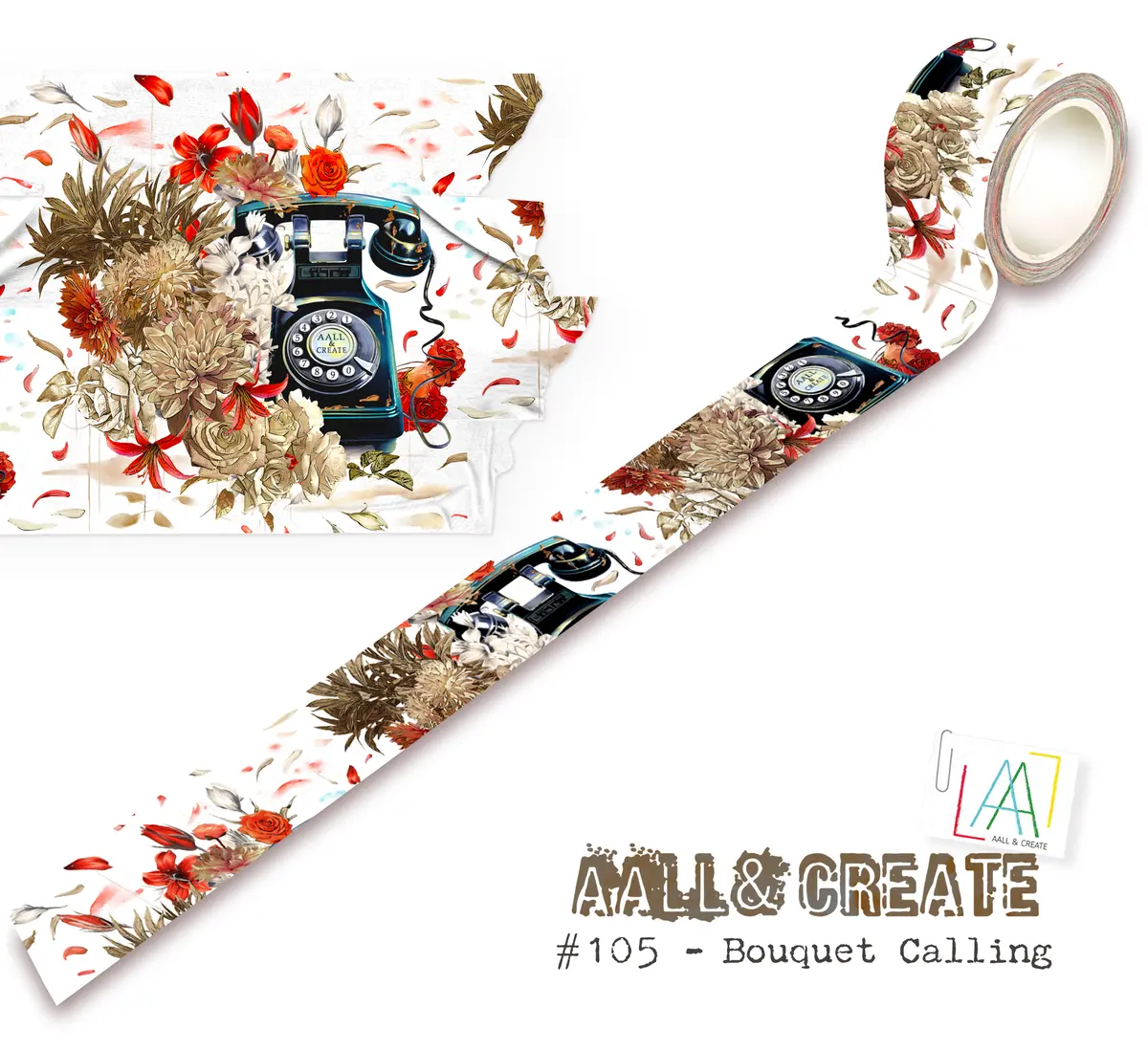 Aall And Create - Washi Tape - Bouquet Calling 1