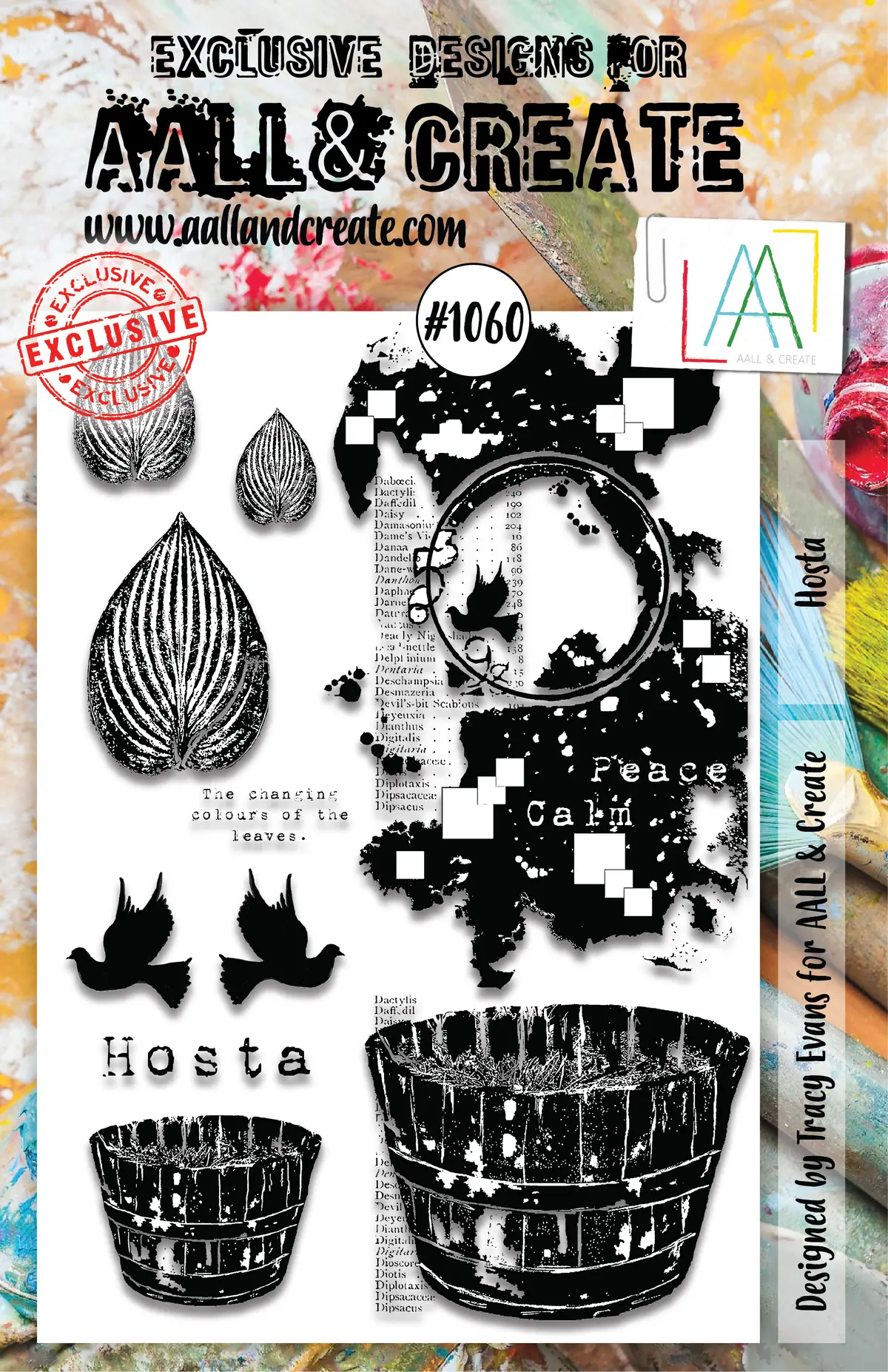 Aall And Create  A5 Stamp Set - 1060 - Hosta 1