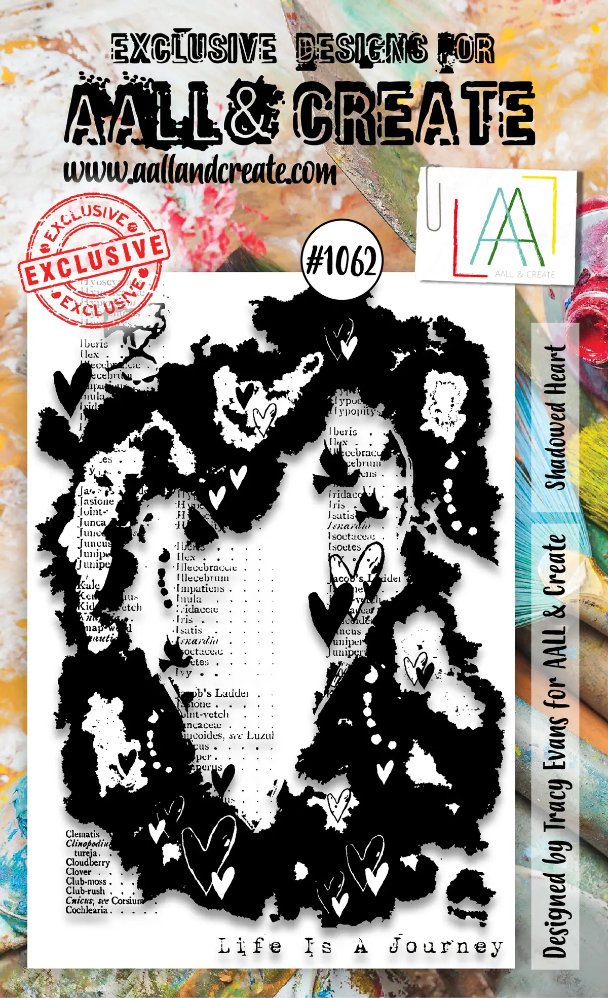 Aall And Create  A6 Stamp Set - 1062 - Shadowed Heart 1