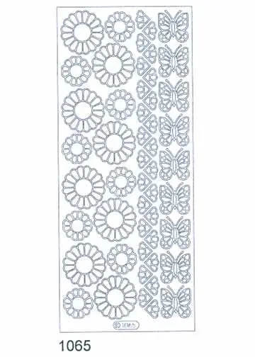 Deco Stickers - Flower/Butterfly 1