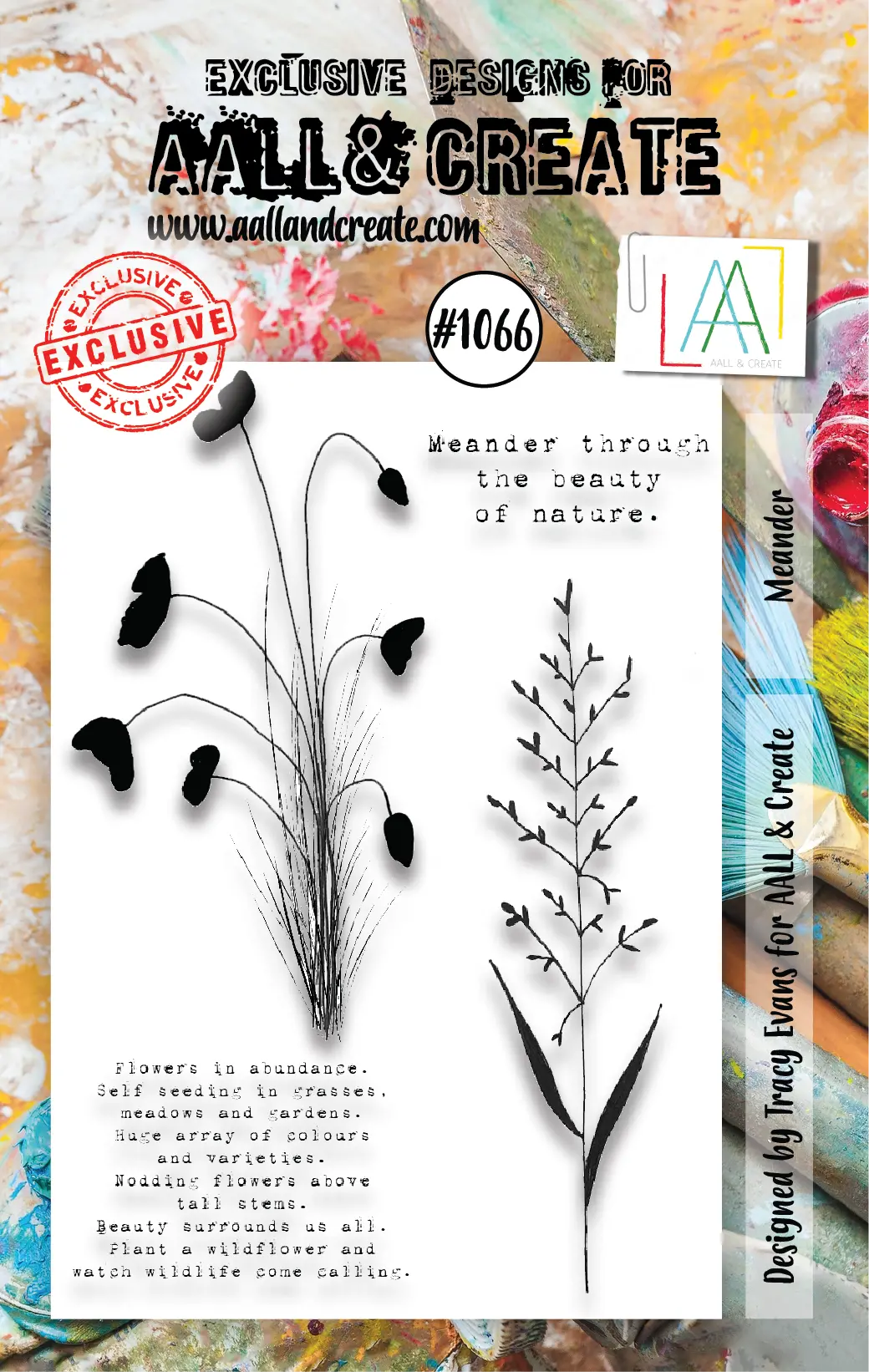 Aall And Create  A7 Stamp Set - 1066 - Meander 1