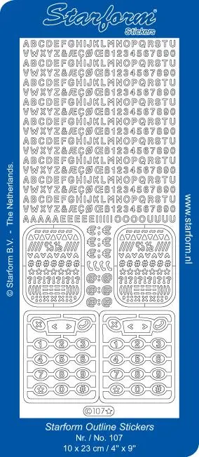 Deco Stickers - Alphabet / Mobile Phone 1